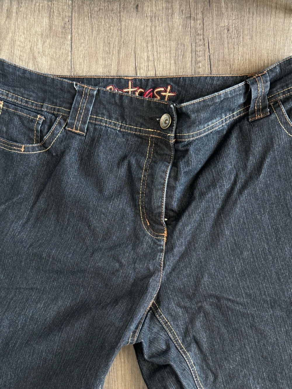 Dark Blue Denim Jeans - Picture 3 of 5